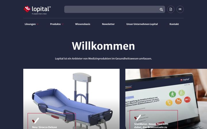 Screenshot of lopital.de
