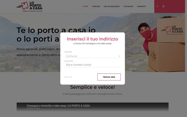 Screenshot of loportoacasa.it