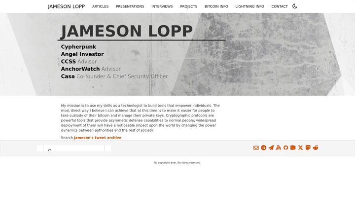 Screenshot of lopp.net