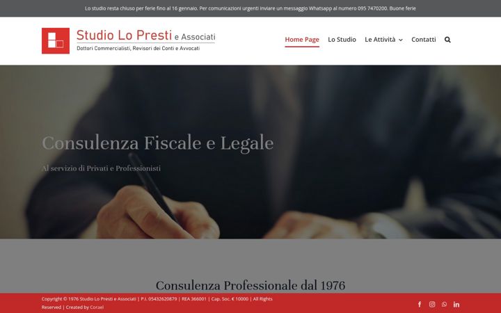 Screenshot of loprestieassociati.it