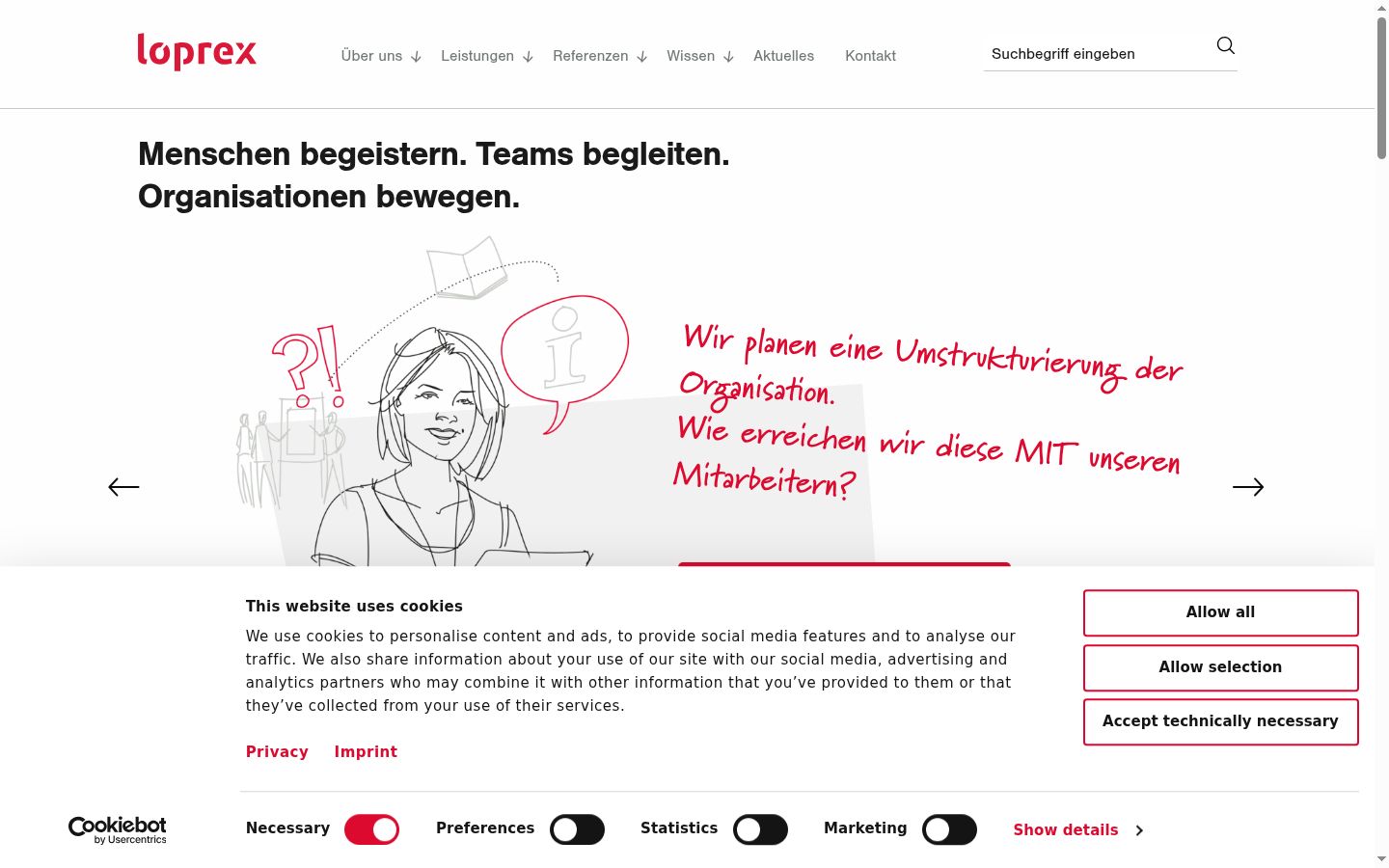 Screenshot tal-banner tal-kunsens muri qabel kwalunkwe interazzjoni