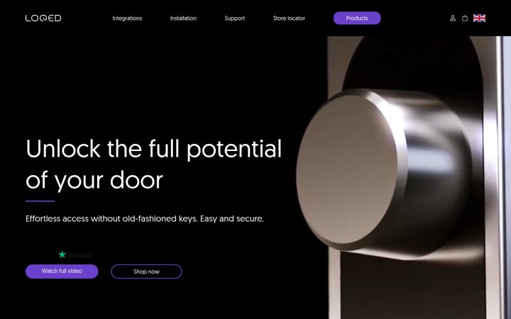Screenshot of loqed.nl