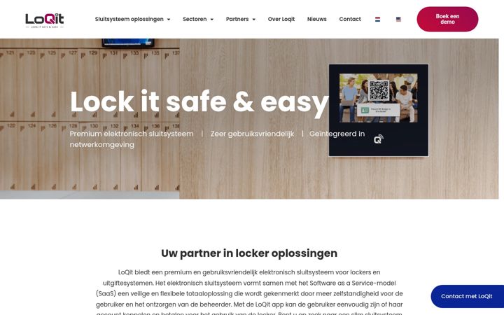 Screenshot of loqit.nl