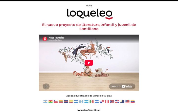 Screenshot of loqueleo.com