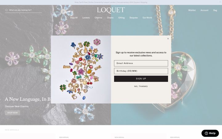 Screenshot of loquetlondon.com
