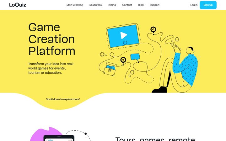 Screenshot of loquiz.com