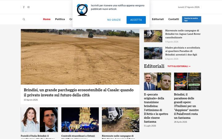 Screenshot of loradibrindisi.it
