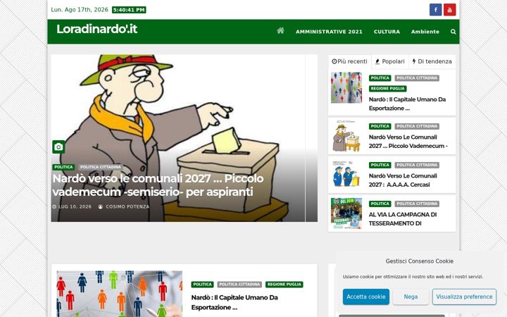 Screenshot of loradinardo.it
