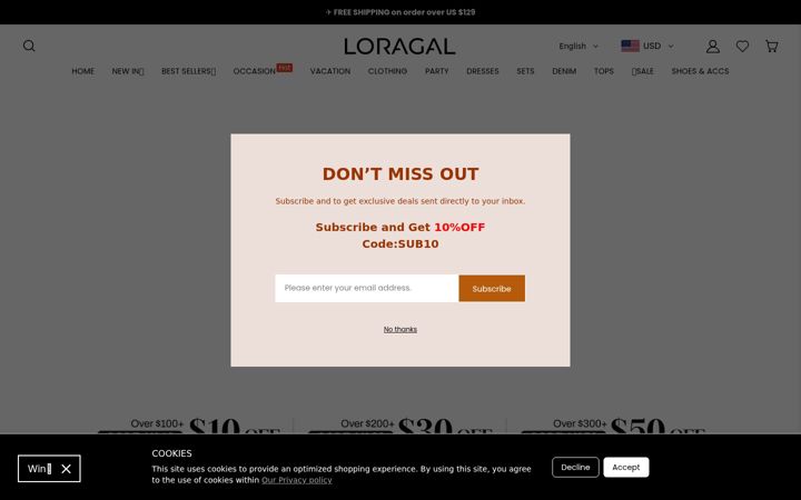 Screenshot of loragal.com