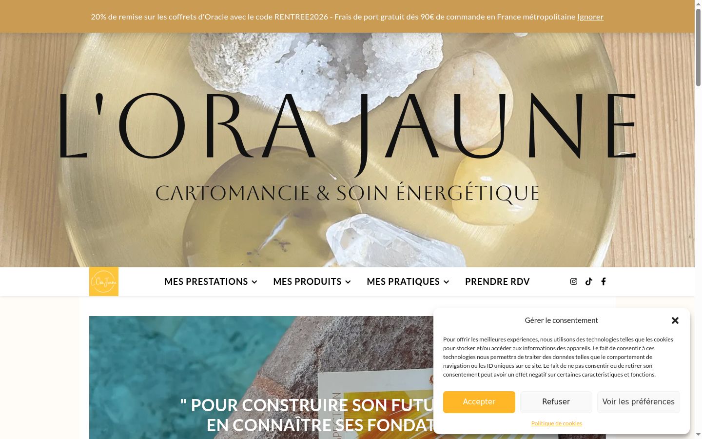 Screenshot tal-banner tal-kunsens muri qabel kwalunkwe interazzjoni