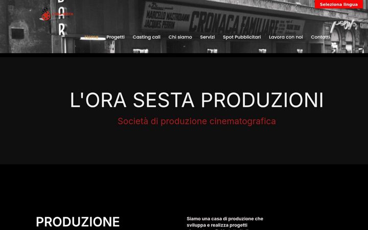 Screenshot of lorasestaproduzioni.it