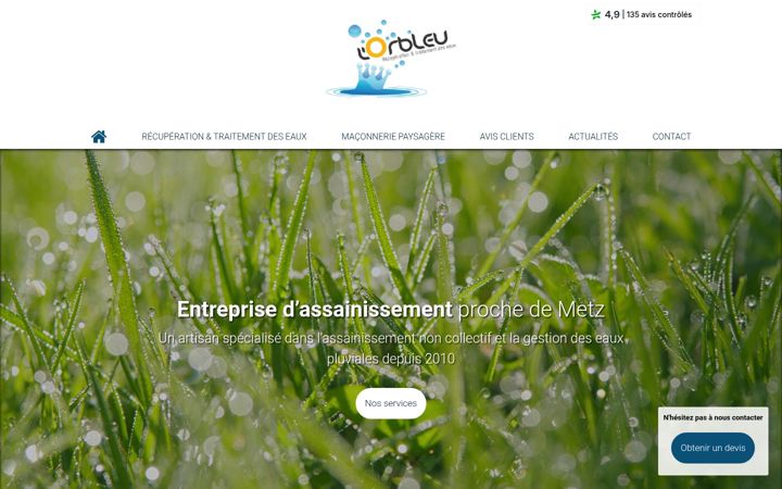 Screenshot of lorbleu-lorraine.fr