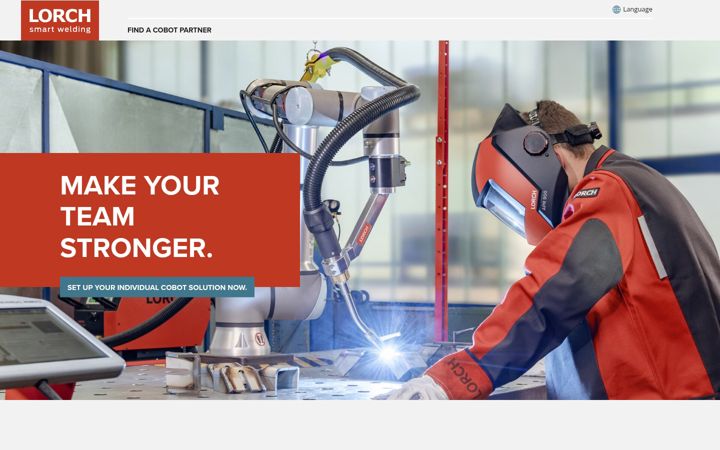 Screenshot of lorch-cobot-welding.com