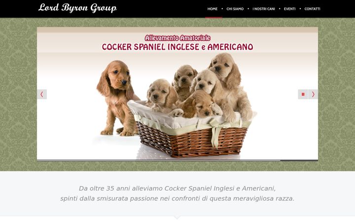 Screenshot of lordbyrongroup.it