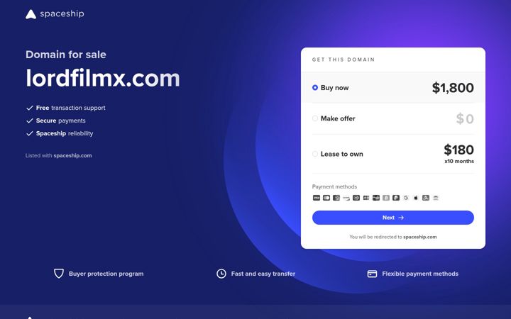 Screenshot of lordfilmx.com