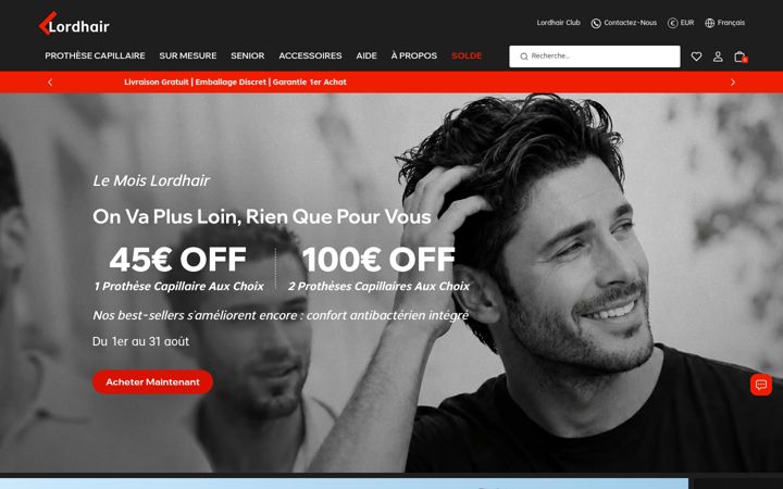 Screenshot of lordhair.fr