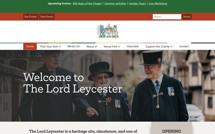 Screenshot di lordleycester.com