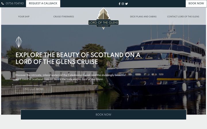 Screenshot of lordoftheglens.co.uk