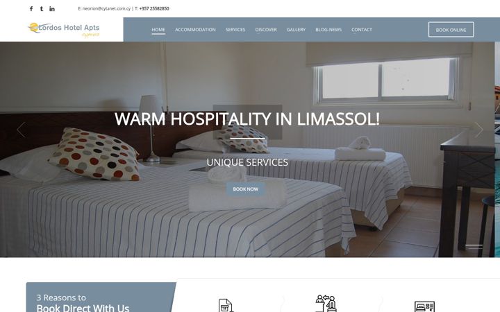 Screenshot of lordoshotelapts.com