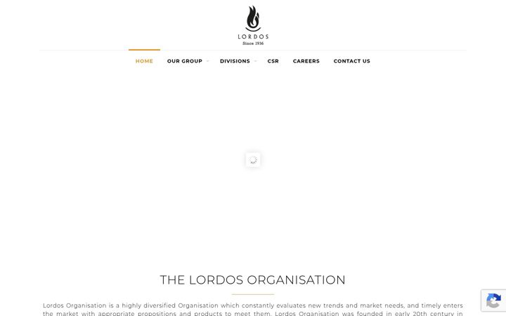 Screenshot of lordosorganisation.eu