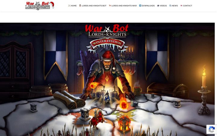 Screenshot of lordsandknightsbot.com