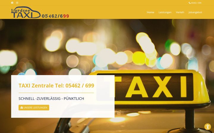 Screenshot of lordsee-taxi.de