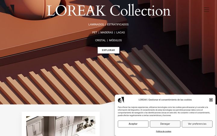 Screenshot of loreak.com