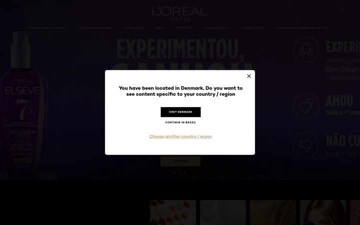 Screenshot of loreal-paris.com.br