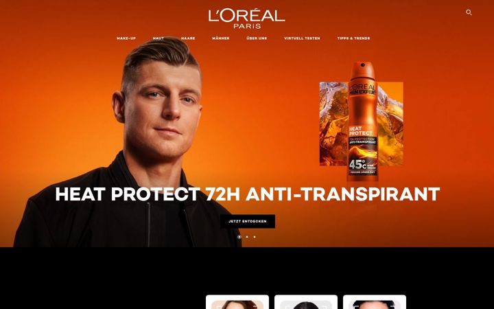Screenshot of loreal-paris.de
