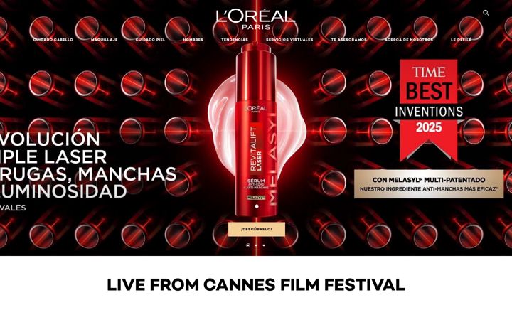 Screenshot of loreal-paris.es