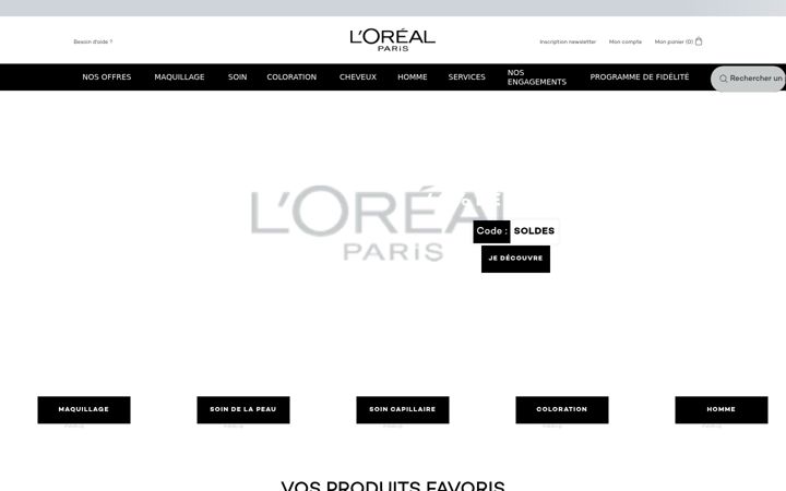 Screenshot of loreal-paris.fr