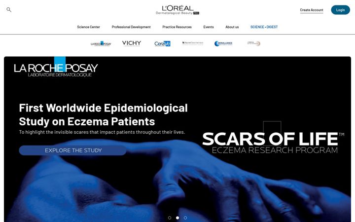 Screenshot of lorealdermatologicalbeauty.com