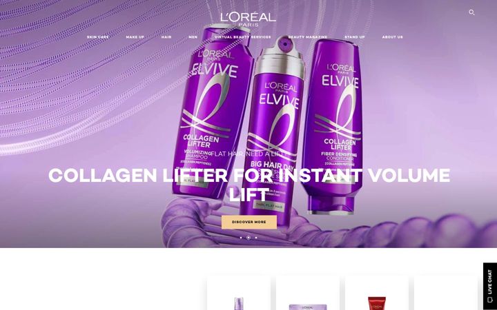 Screenshot of lorealparis.com.au