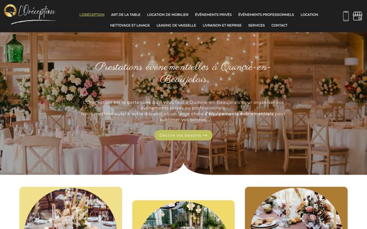 Screenshot of loreception.com