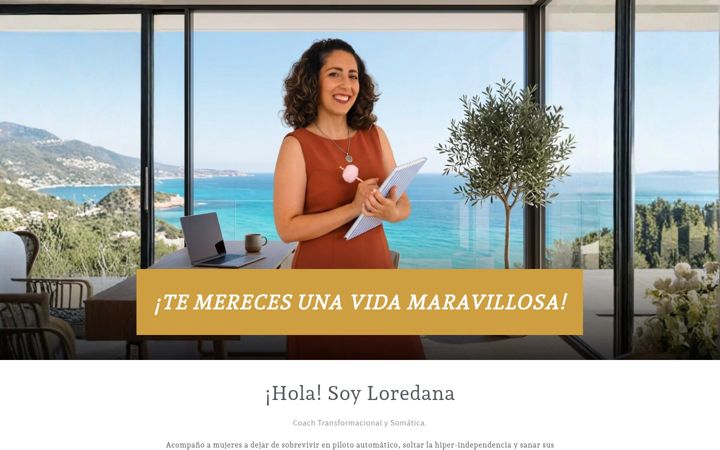 Screenshot of loredanagramaglia.com