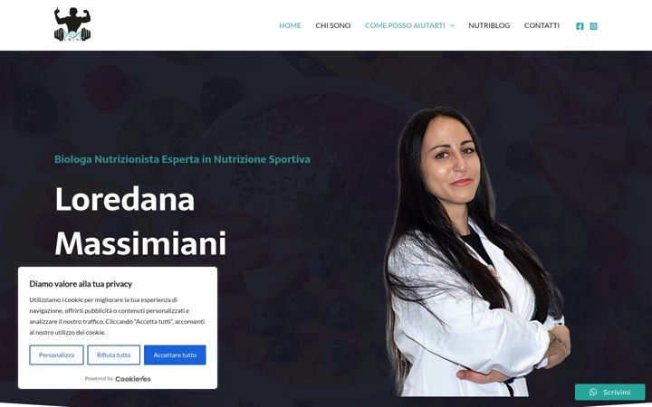 Screenshot of loredanamassimiani.it
