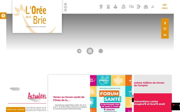 Screenshot of loreedelabrie.fr