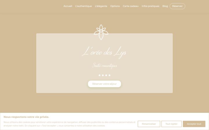 Screenshot of loreedeslys.fr