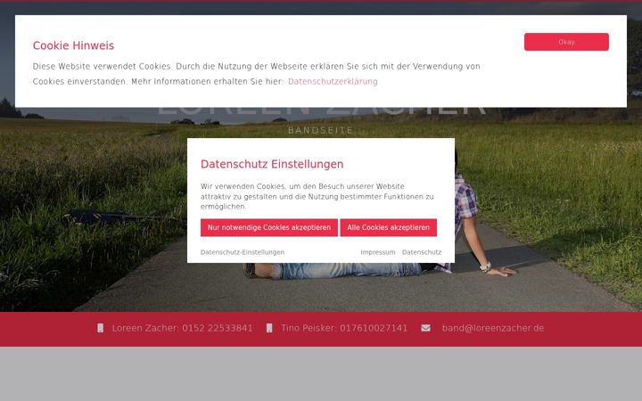 Screenshot of loreenzacher.de