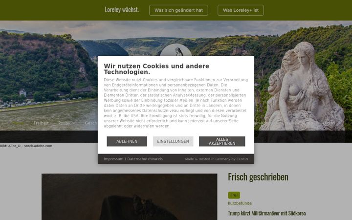 Screenshot of loreley-staging.com