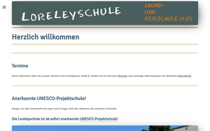 Screenshot of loreleyschule.de