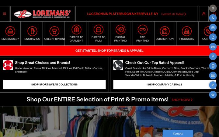Screenshot of loremans.com