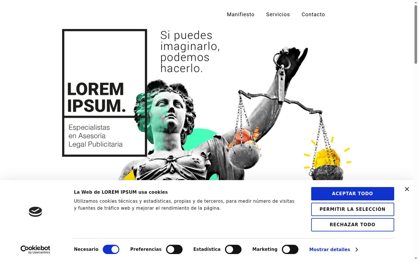 Screenshot του banner συγκατάθεσης που εμφανίστηκε πριν από οποιαδήποτε αλληλεπίδραση