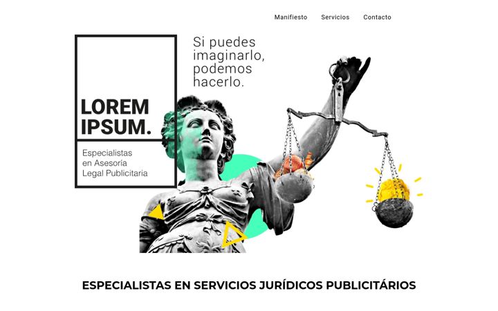 Screenshot of loremipsumasesoria.com