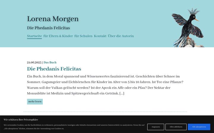 Screenshot of lorena-morgen.de