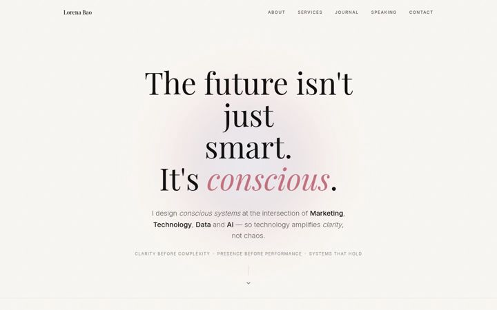 Screenshot of lorenabao.com