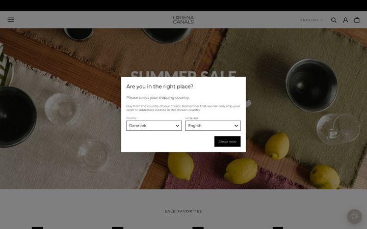Skjermbilde av lorenacanals.com
