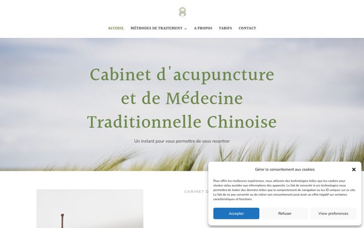 Screenshot of lorenajaquier.ch
