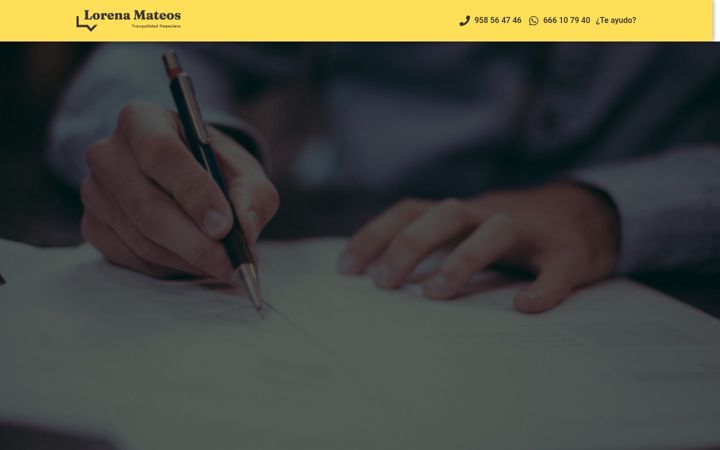 Screenshot of lorenamateos.es