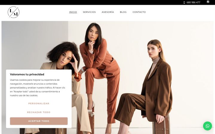 Screenshot of lorenamelgar.com